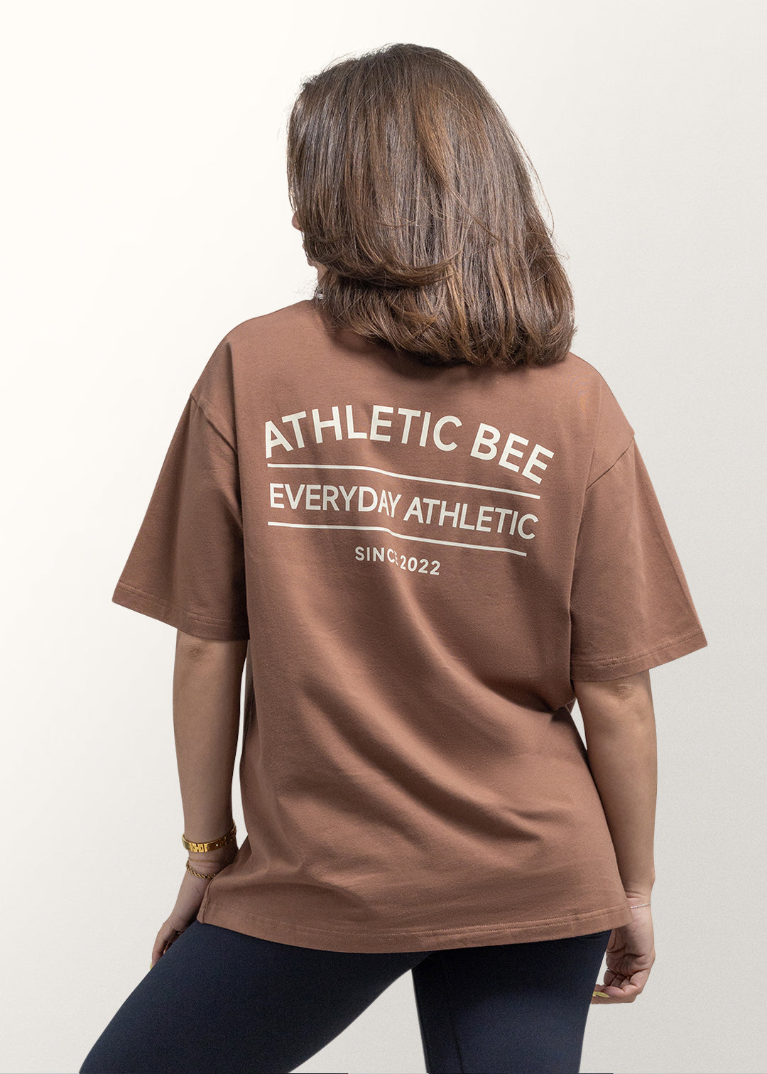 Everyday Athletic Oversized T-shirt Brown