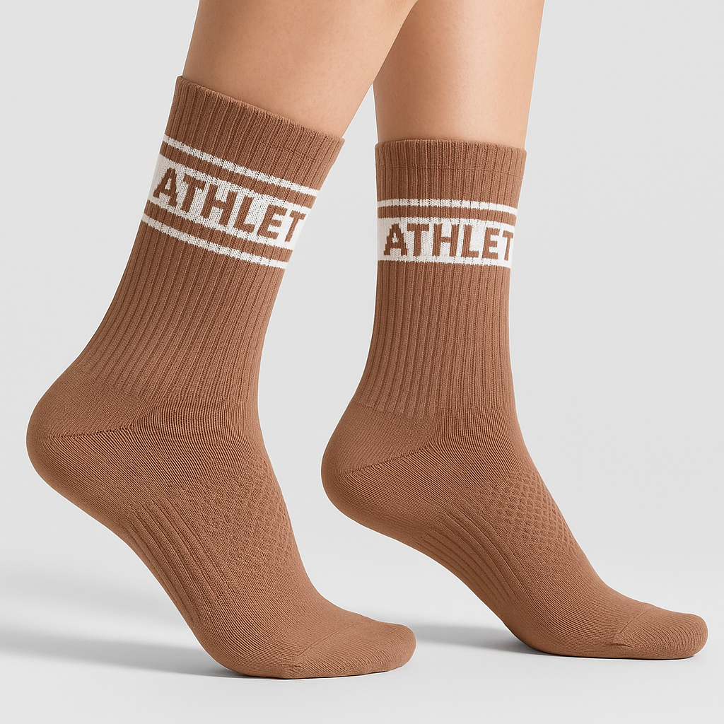 Crew Socks 3pk - Warm Mocha